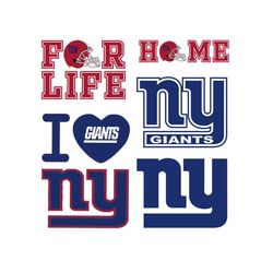 GIANTS FOOTBALL SVG,New York Giants Heart Svg, KC New York Giants Design svg, New York Giants Mascot Svg, For Life Svg,