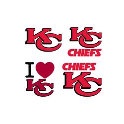 Love Kansas City Chiefs Team Svg, Kansas City Chiefs Svg, NFL Svg, Png Digital Cricut File