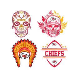Fathead Kansas City Chiefs SVG, Kansas City Chiefs NFL Skull Big Head Svg, Png Cricut File, Digital Download.
