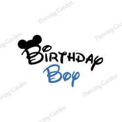 Birthday Boy Mickey Mouse Ears SVG