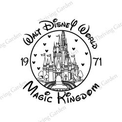Walt Disney World 1971 Magic Kingdom SVG