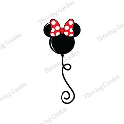 Minnie Mouse Ears Balloon SVG
