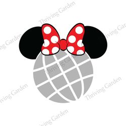 Minnie Mouse Epcot Ball SVG