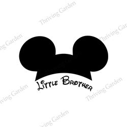 Little Brother Mickey Mouse Ears SVG