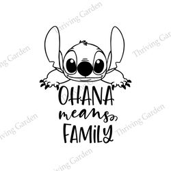 Ohana Means Family Lilo & Stitch SVG
