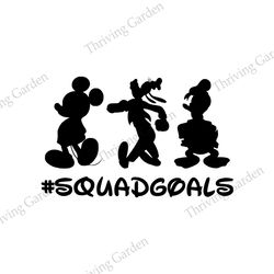 Mickey Mouse and Friends Squad Goals SVG