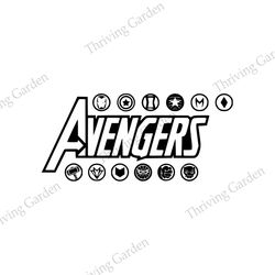 Marvel Avengers Movie Superhero Logo SVG
