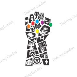 Marvel Avengers Thanos Gauntlet SVG