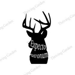 Expecto Patronum Moose Harry Potter Movie SVG Silhouette Vector