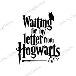 Waiting For My Letter From Hogwarts SVG Silhouette Vector
