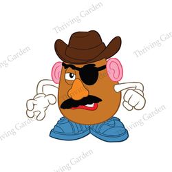 Disney Character Toy Story Cartoon Mr. Potato Head Vector SVG