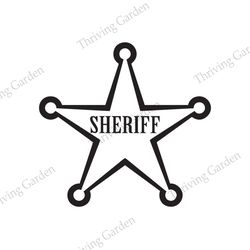 Disney Cartoon Toy Story Logo Sheriff Star Vector Silhouette SVG