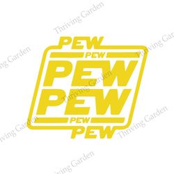 Funny Star Wars Logo Pew Pew SVG