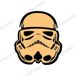 Star Wars Stormtrooper Fat Helmet Funny Design SVG