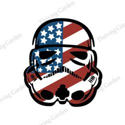 America Flag Fat Helmet Stormtrooper SVG