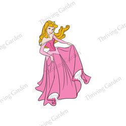 Royalty Costume Princess Aurora Sleeping Beauty SVG