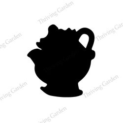 Disney Mrs. Potts The Magic Tea Set Silhouette SVG