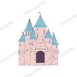 Disney Princess Cinderella Magic Castle SVG Vector