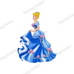 Disney Love Floral Princess Cinderella PNG