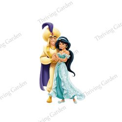 Princess Jasmine & Aladdin Disney Love PNG Clipart