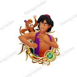 Aladdin Kingdom Aladdin and Abu Disney Cartoon Clipart PNG