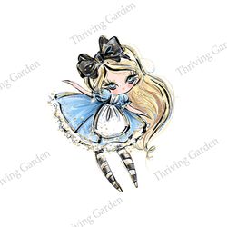 Alice Doll Alice In Wonderland Cartoon Character PNG
