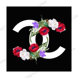 COCO Chanel Rose Flower White Logo SVG, Clothing and Fashioning Logo SVG, Silhouette6
