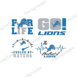 Detroit Lions Logo SVG, Go Lions SVG, Love Lions SVG, NFL Sport Fan SVG, Football Teams Logo SVG