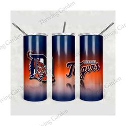 Detroit Tigers Tumbler, Detroit Tigers Wrap, Detroit Tigers Design, MLB Tumbler Png, Sport Tumbler, Mlb Wrap, Mlb 20oz