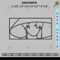 Daechwita Embroidery File 6 sizes, Embroidery File, Embroidery Design