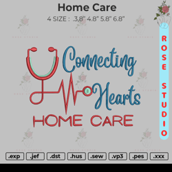 Home Care, Embroidery File, Embroidery Design