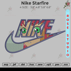 Nike Starfire Embroidery, Embroidery File, Embroidery Design