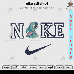 nike stitch v6, Embroidery File, Embroidery Design