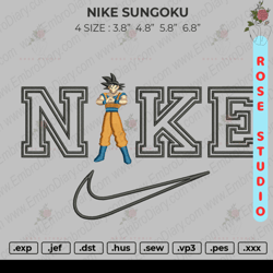Nike Sungoku Embroidery, Embroidery File, Embroidery Design