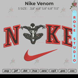 Nike Venom Embroidery, Embroidery File, Embroidery Design