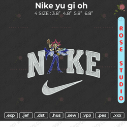 Nike Yu Gi Oh, Embroidery File, Embroidery Design