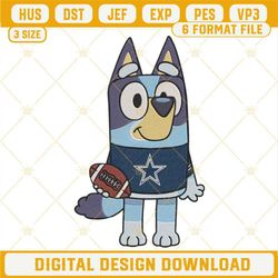 Bluey Dallas Cowboys Embroidery Designs, Bluey Bengals Cowboys Embroidery Machine Files.jpg