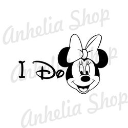 Minnie Mouse I Do SVG