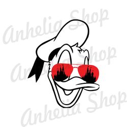 Donald Duck Sunglasses SVG Cut File