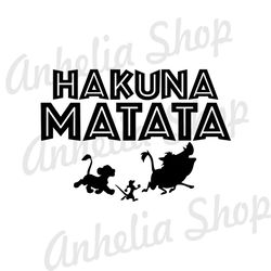 The Lion King Hakuna Matata SVG