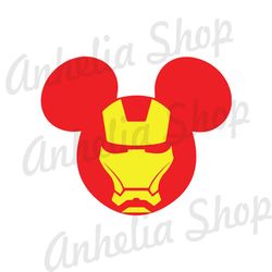 Mickey Mouse Head Iron Man SVG
