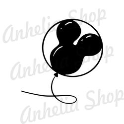Mickey Mouse Head Balloon SVG File