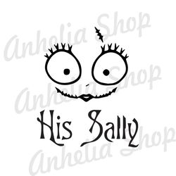 His Sally The Nightmare Before Christmas SVG