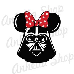 Lord Darth Vader Minnie Mouse Ears SVG