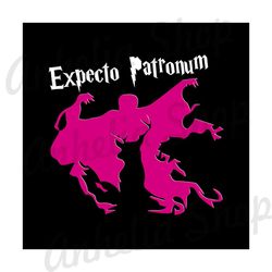 Expecto Patronum Harry Potter Purple Ghost Moose SVG