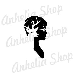 Harry Potter Head Side View SVG Silhouette Cut Files