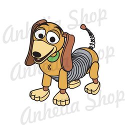 Disney Character Toy Story Cartoon Slinky Dachshund Dog Vector SVG