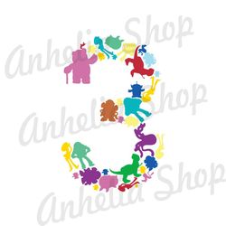 Disney Toy Story 3 Cartoon Character Poster SVG