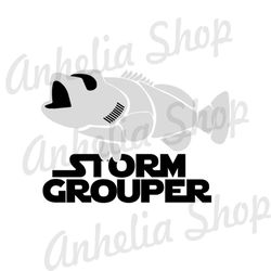 Stormgrouper Star Wars Fish Stormtrooper Funny SVG