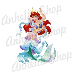 Little Mermaid Princess Ariel Twinkle Costume PNG
